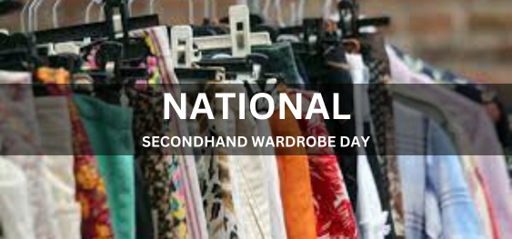 NATIONAL SECONDHAND WARDROBE DAY [राष्ट्रीय सेकेंडहैंड अलमारी दिवस]